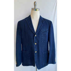 Men's Blue Denim Blazer